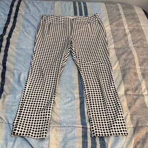 Chico's Black and White Polka Dot Women's Pants